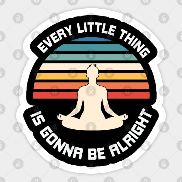 Yoga Serenity: Balance, Mindfulness, and Inner Peace Sticker by Steve